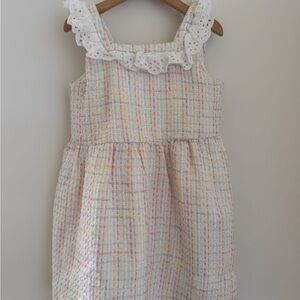 Charming Multicolor Kids Dress with Ruffle Detail